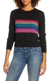 Spiritual Gangster Nikki Stripe Crop Sweater   Nordstrom at Nordstrom